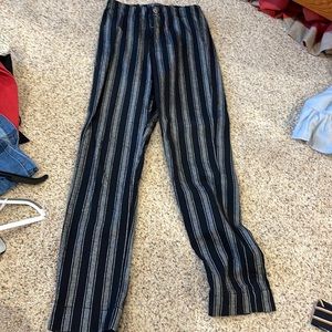 Black and gray stripped brandy Melville pants